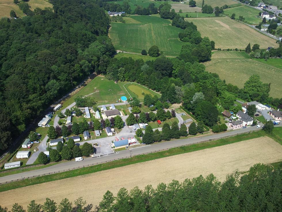 vue arienne camping